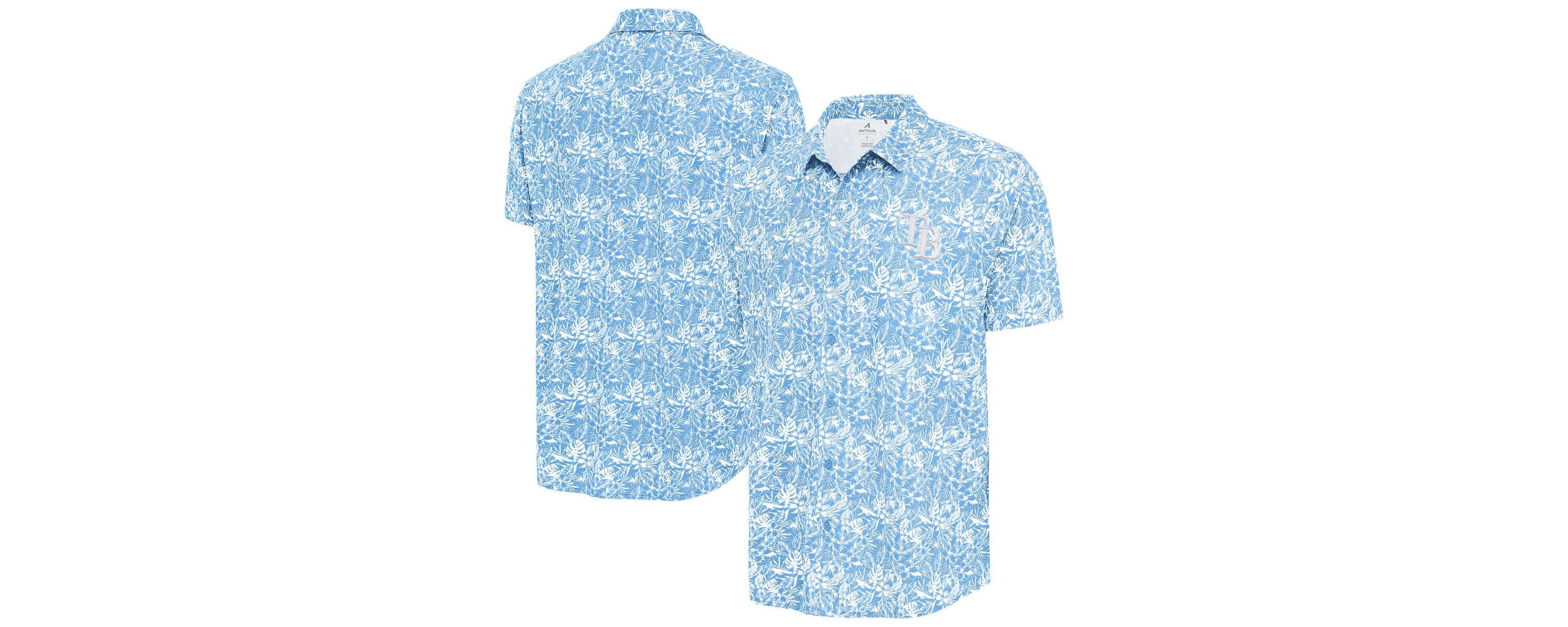 MLB Powder Tampa Bay Rays Resort Button-Up Shirt