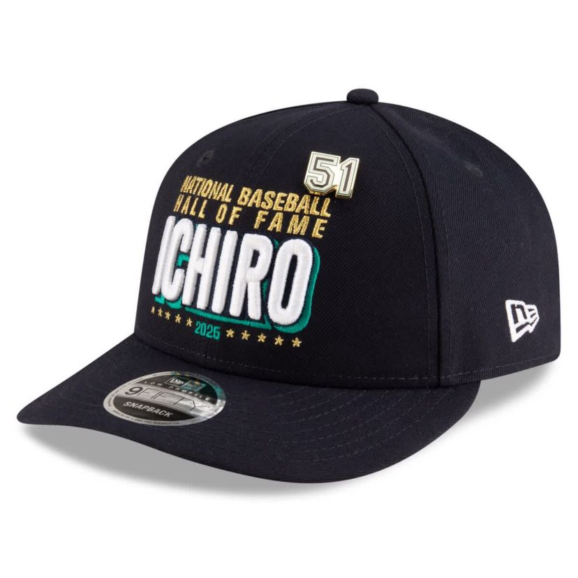 MLB Ichiro Suzuki Seattle Mariners 2025 Baseball Hall of Fame Low 9FIFTY Snapback Hat