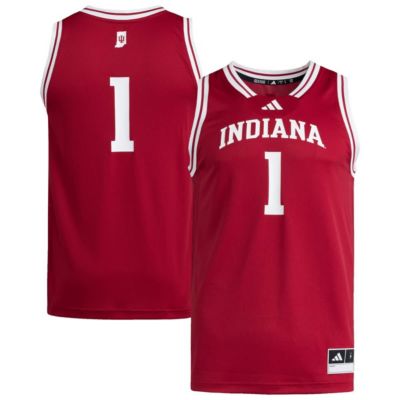 adidas Men's NCAA #1 Indiana Hoosiers Replica Swingman Jersey