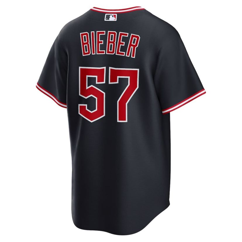 MLB Nike Shane Bieber Cleveland Guardians Alternate Replica Jersey