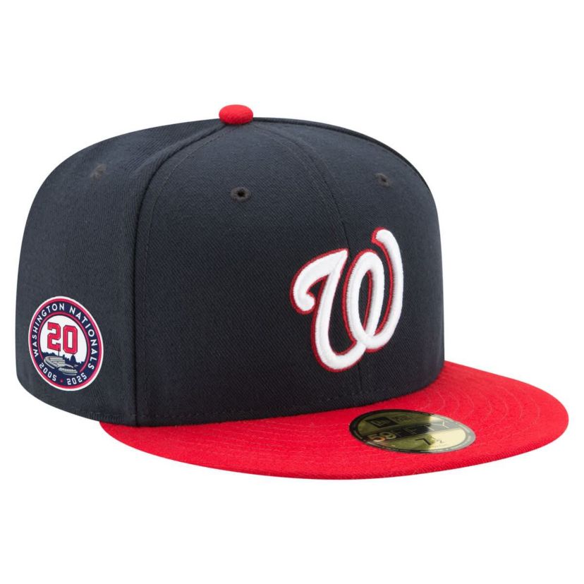 MLB Navy/Red Washington Nationals 20th Anniversary 59FIFTY Fitted Hat