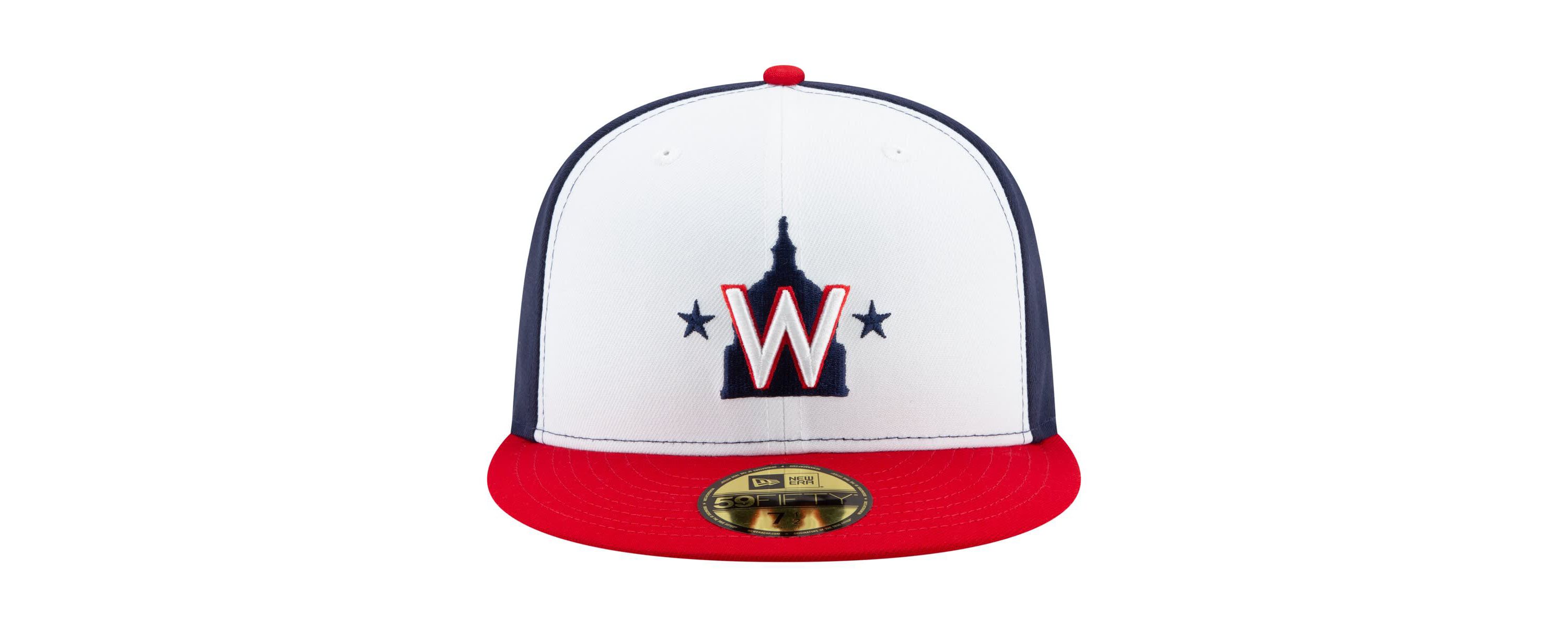 MLB White/Navy/Red Washington Nationals 20th Anniversary 59FIFTY Fitted Hat