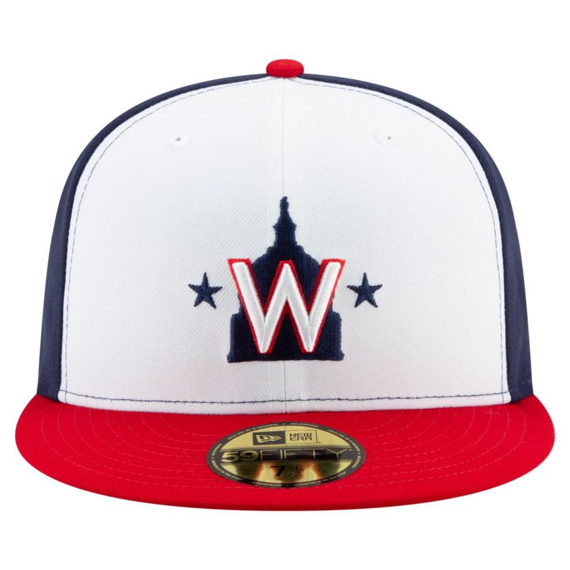 MLB White/Navy/Red Washington Nationals 20th Anniversary 59FIFTY Fitted Hat