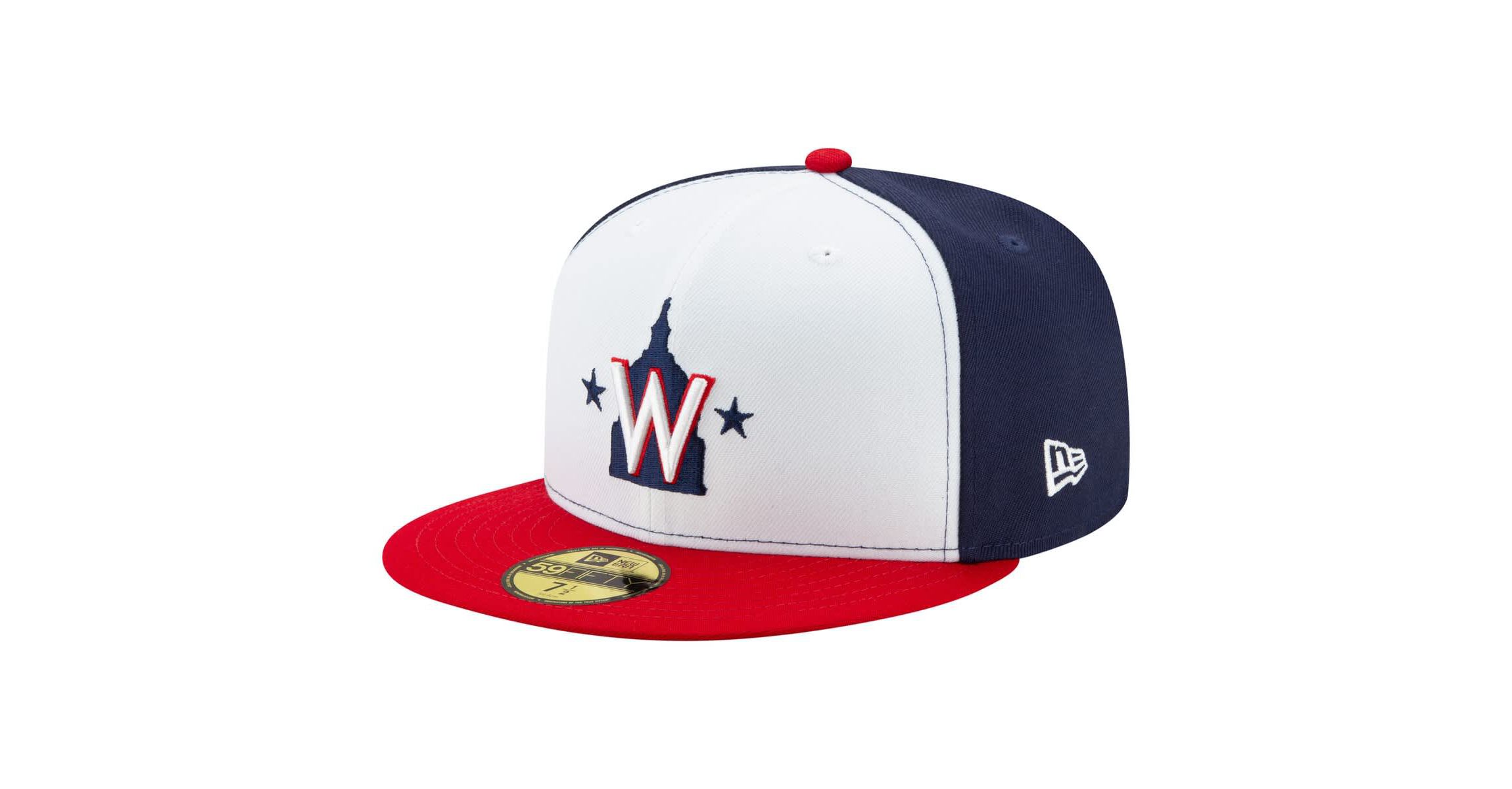 MLB White/Navy/Red Washington Nationals 20th Anniversary 59FIFTY Fitted Hat