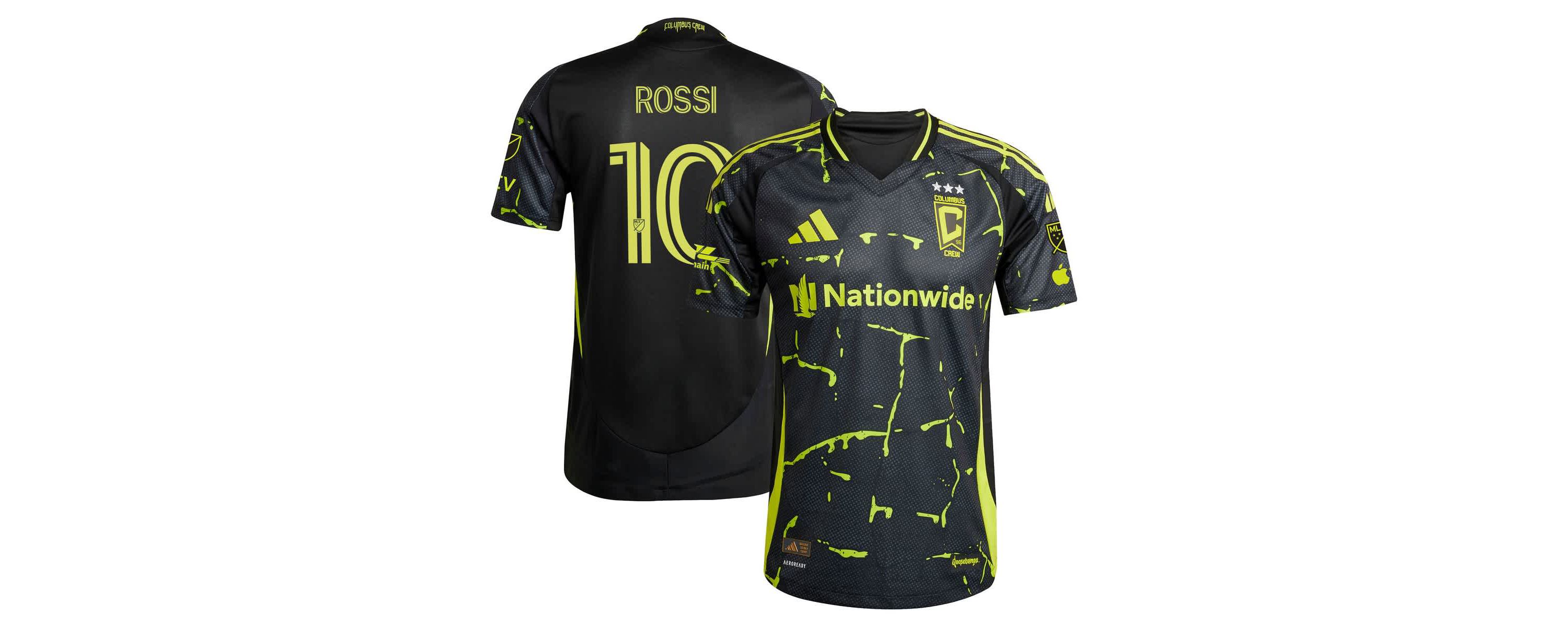 MLS Diego Rossi Columbus Crew 2025 The Goosebumps Kit Authentic Player Jersey