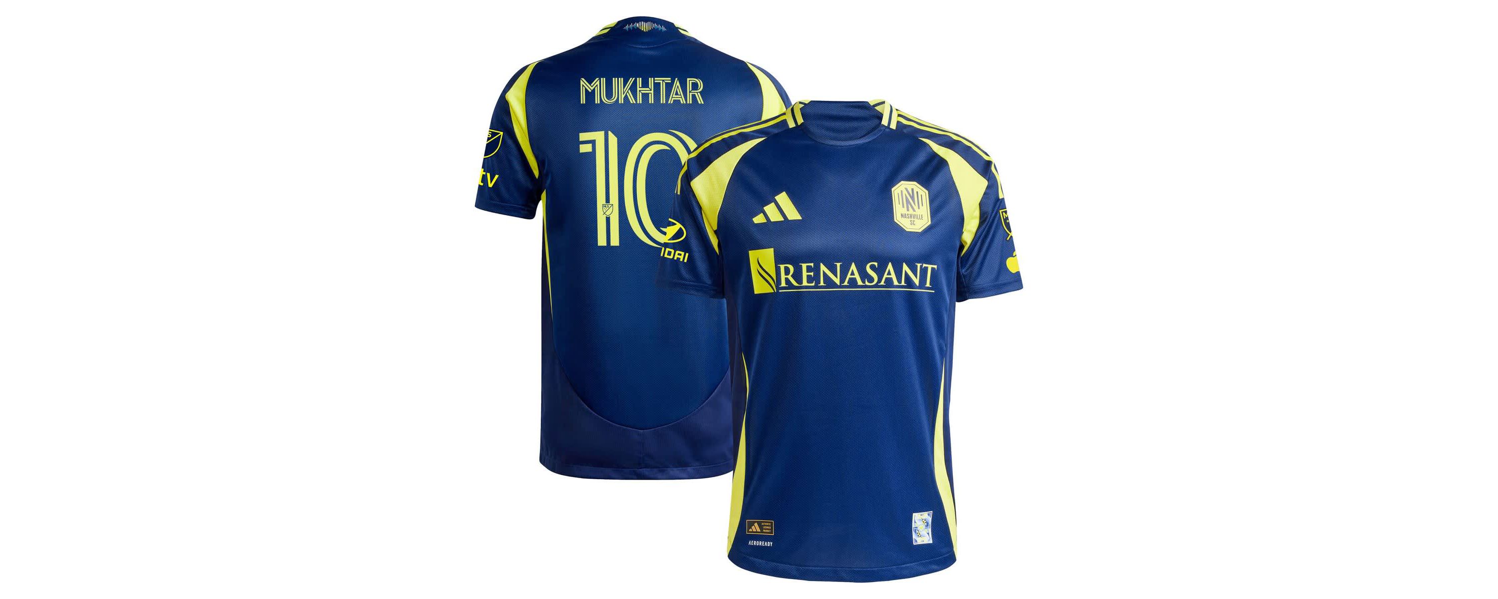 MLS Hany Mukhtar Nashville SC 2025 The Heart Of Nashville Kit Authentic Player Jersey