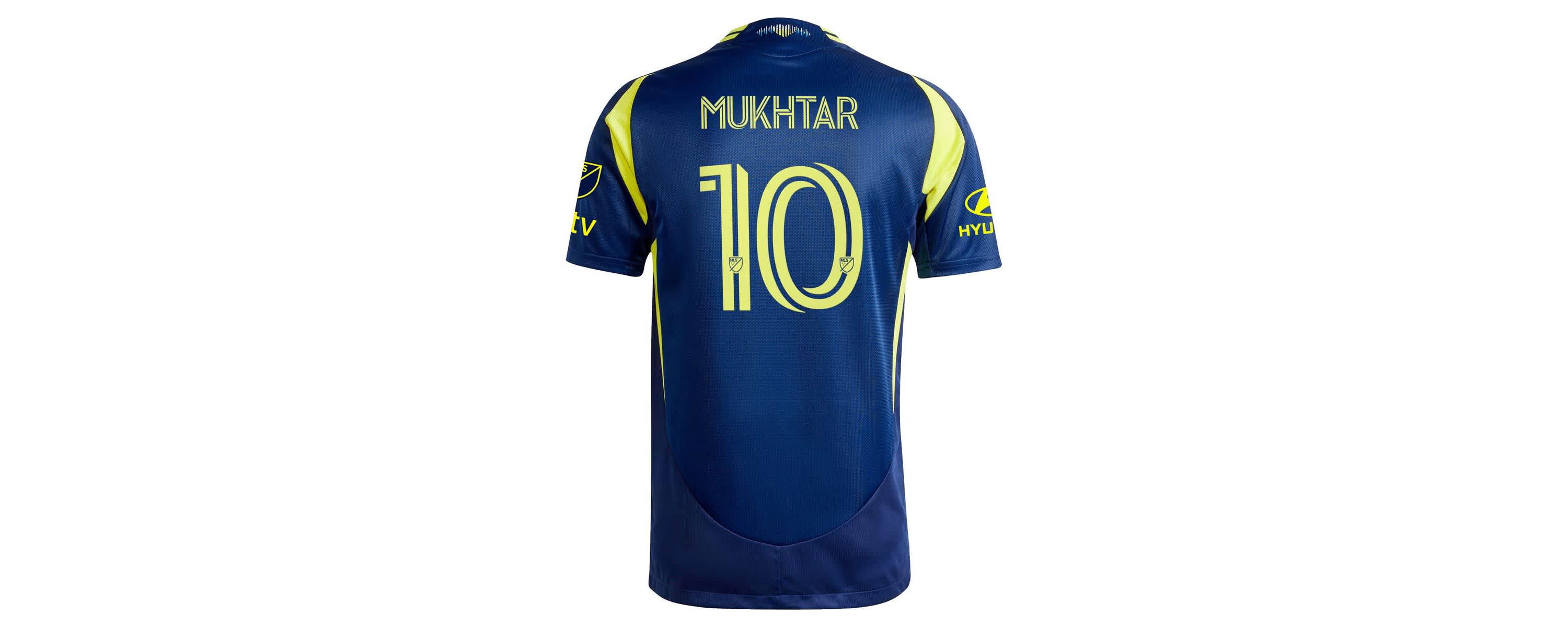 MLS Hany Mukhtar Nashville SC 2025 The Heart Of Nashville Kit Authentic Player Jersey