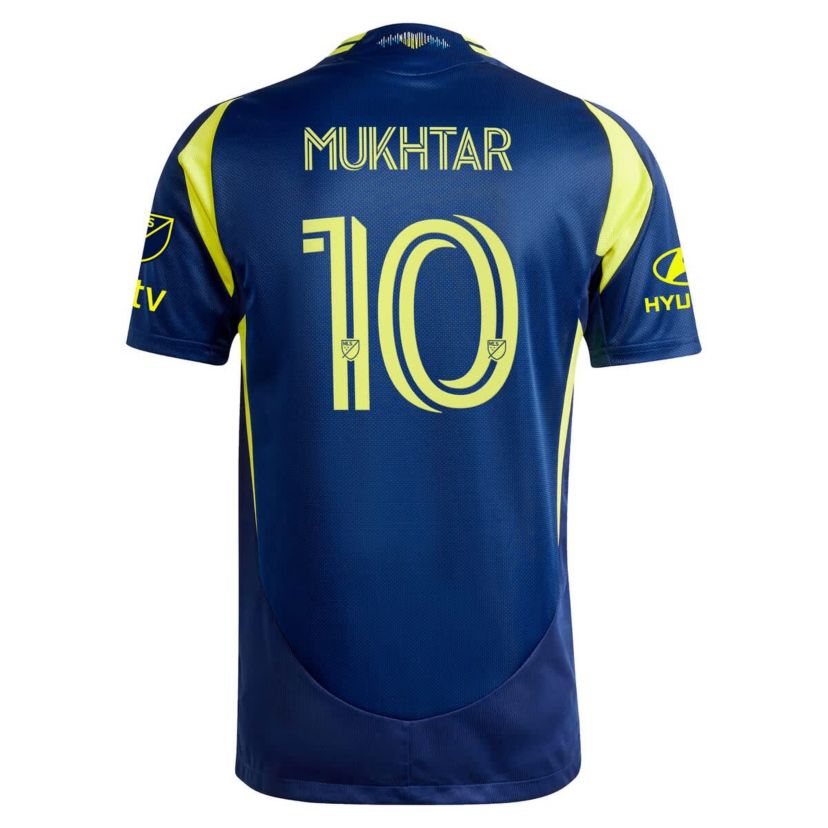 MLS Hany Mukhtar Nashville SC 2025 The Heart Of Nashville Kit Authentic Player Jersey