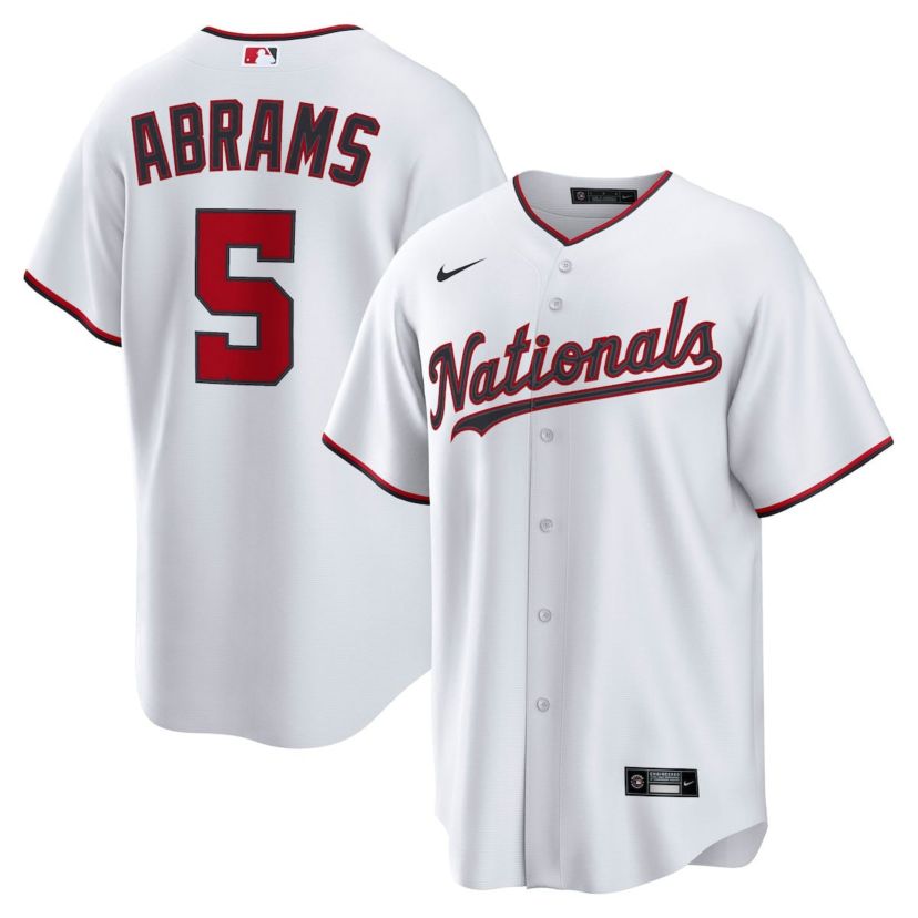 MLB Nike CJ Abrams Washington Nationals Home Replica Jersey