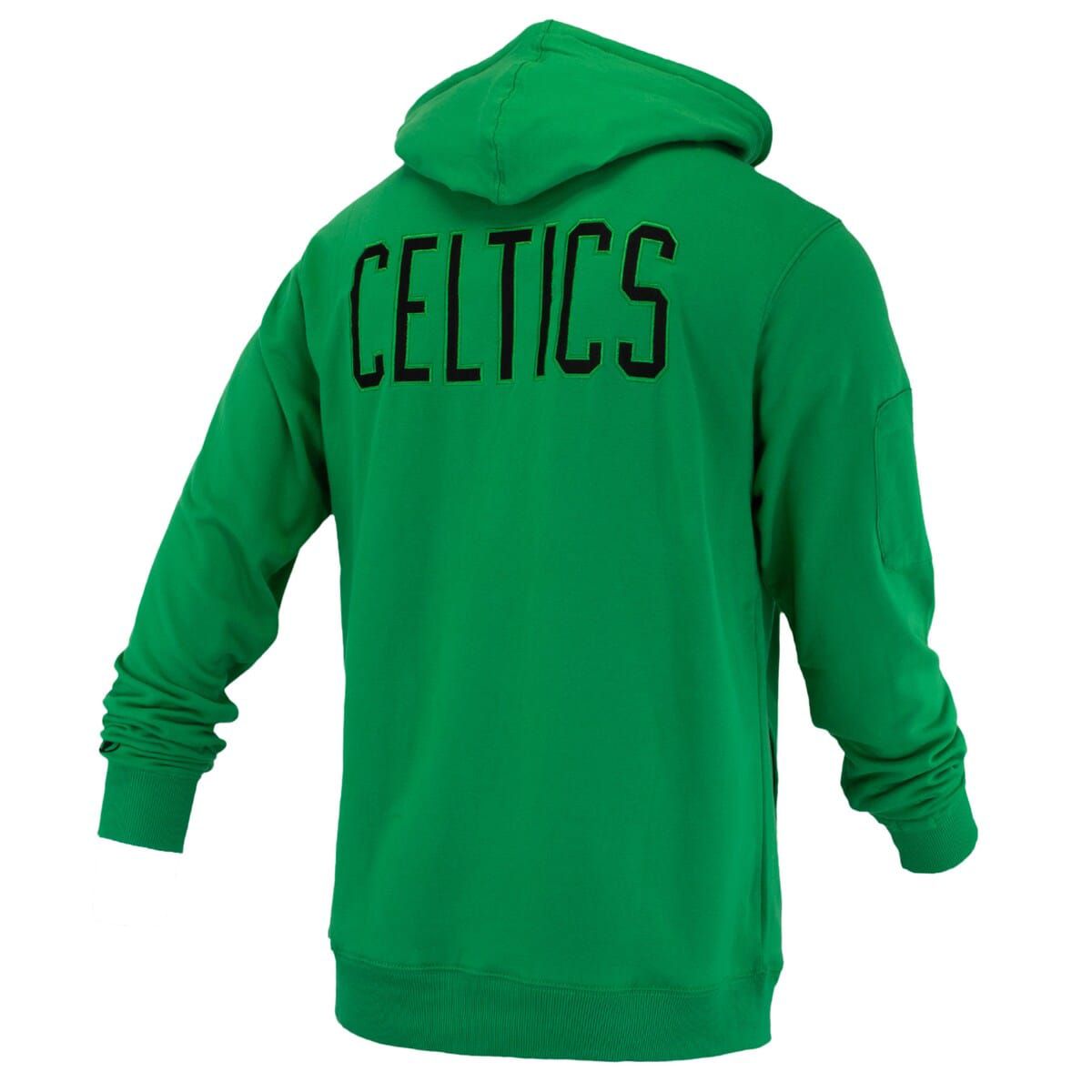 NBA Unisex Kelly Boston Celtics Logoman Shadow Collection Pullover Hoodie
