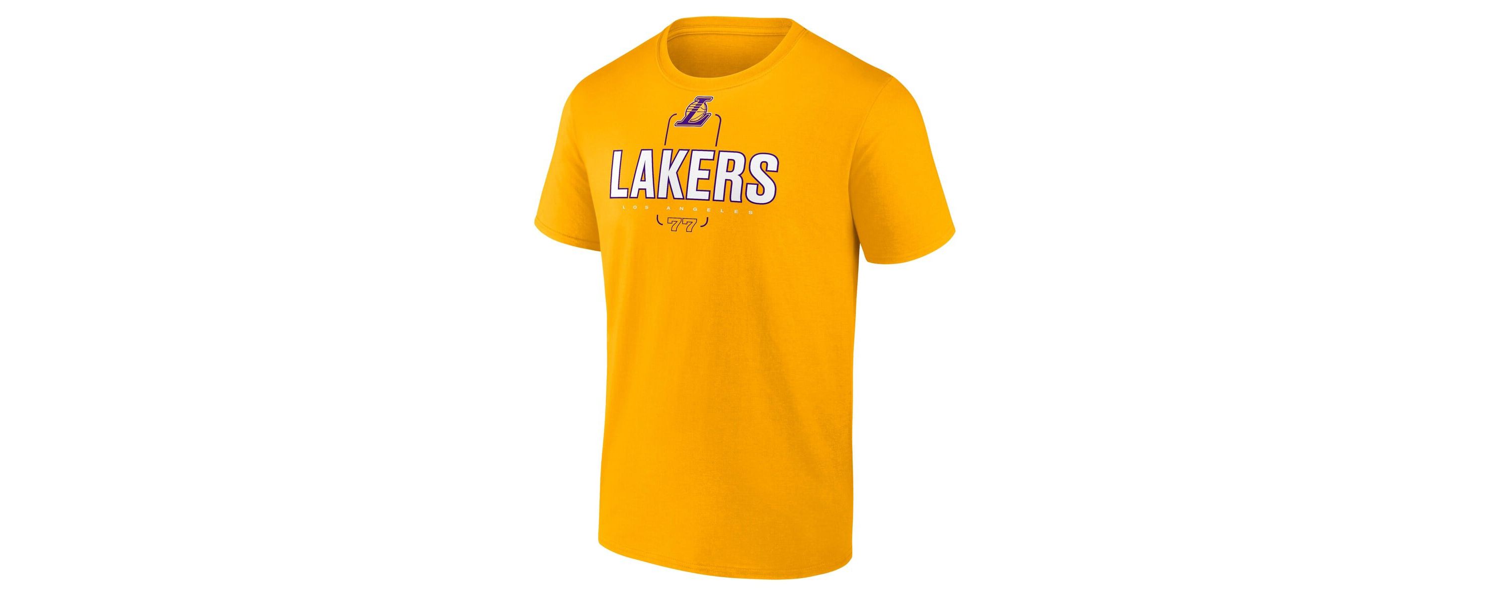 NBA Fanatics Luka Dončić Los Angeles Lakers Behind The Back Name & Number T-Shirt