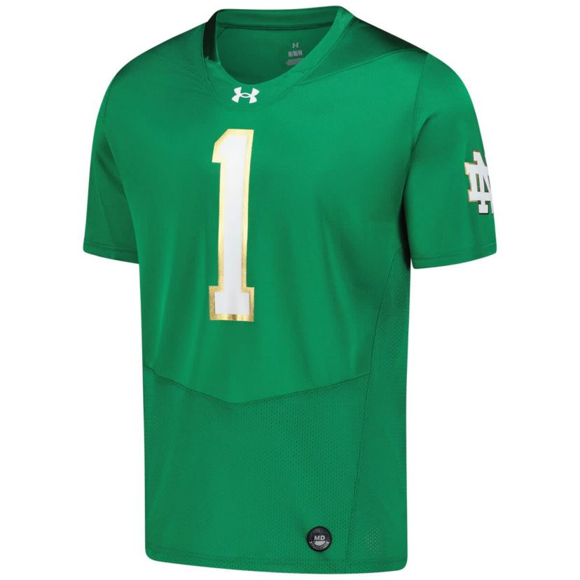 NCAA Under Armour Notre Dame Fighting Irish Replica Football Jersey