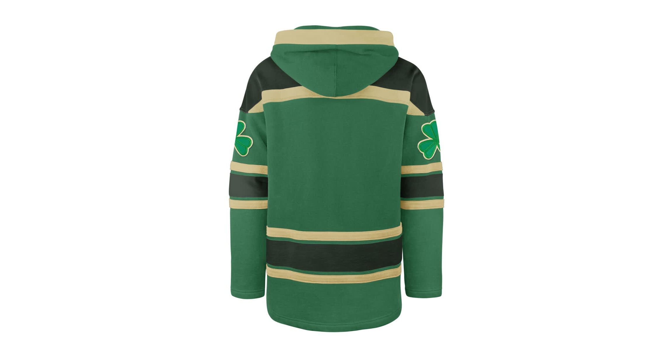 NHL Kelly Detroit Wings St. Patricks Day McLucky Superior Lacer Pullover Hoodie