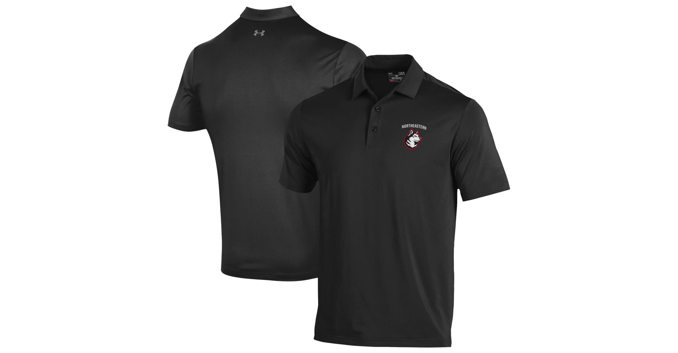 NCAA Under Armour Northeastern Huskies Performance Playoff Polo