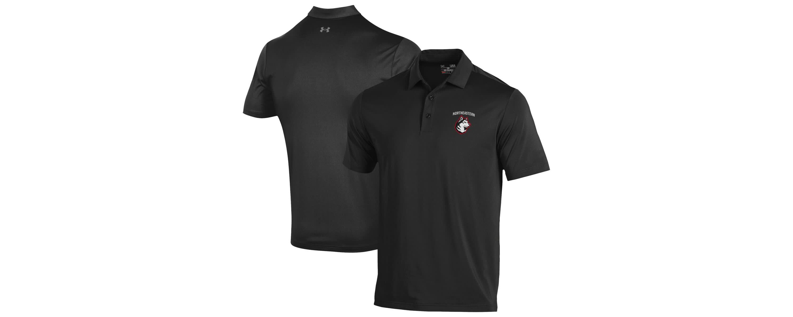 NCAA Under Armour Northeastern Huskies Performance Playoff Polo