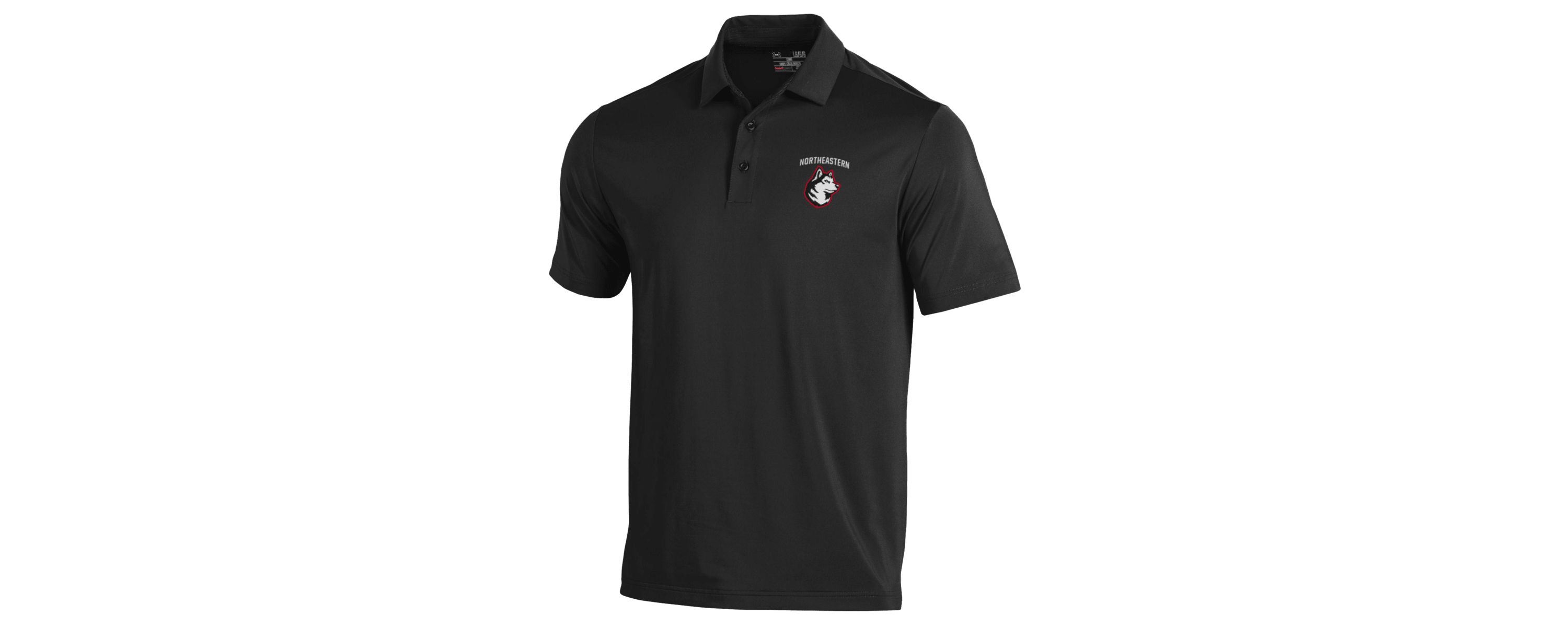NCAA Under Armour Northeastern Huskies Performance Playoff Polo