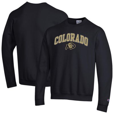 Champion Men's NCAA Colorado Buffaloes Arch Over Logo Pullover Sweatshirt, Black, 2XL