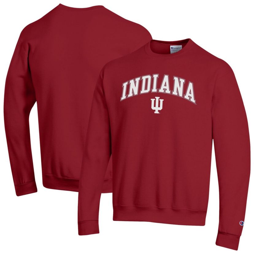 NCAA Indiana Hoosiers Arch Over Logo Pullover Sweatshirt