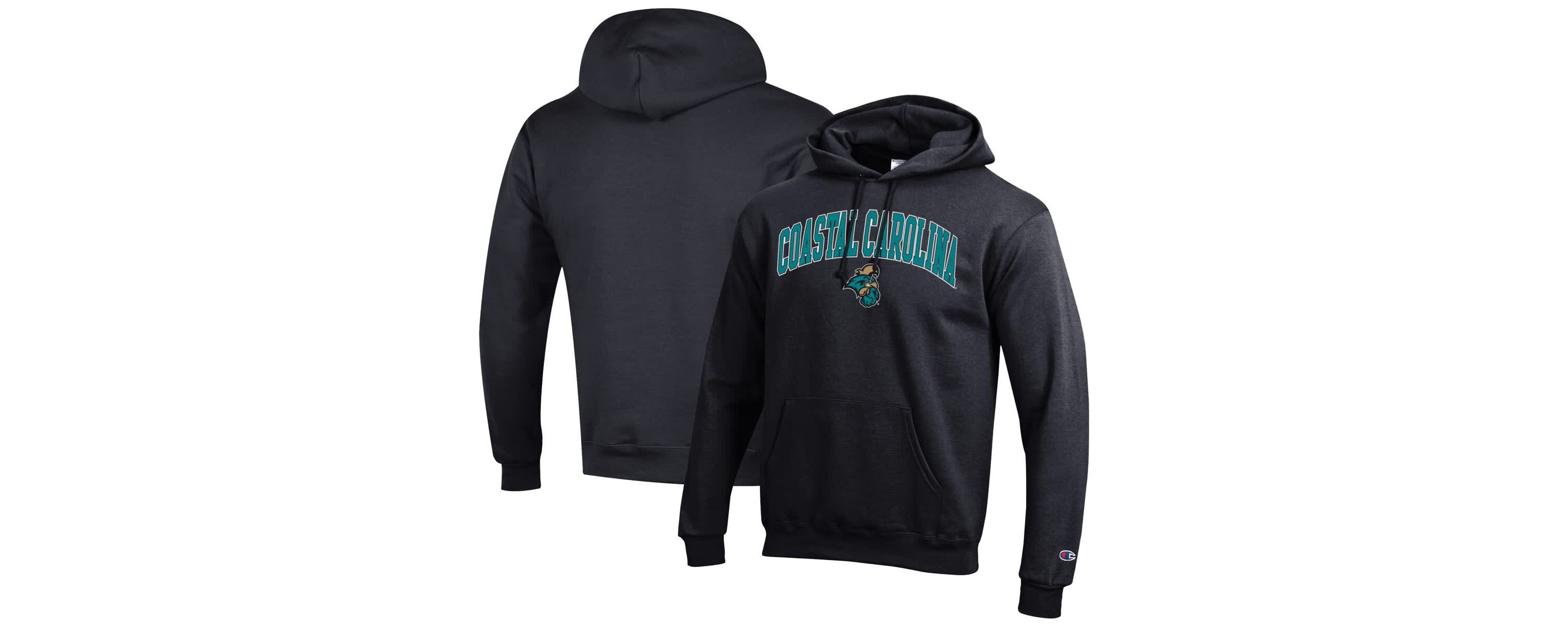 NCAA Coastal Carolina Chanticleers Arch Over Logo Pullover Hoodie