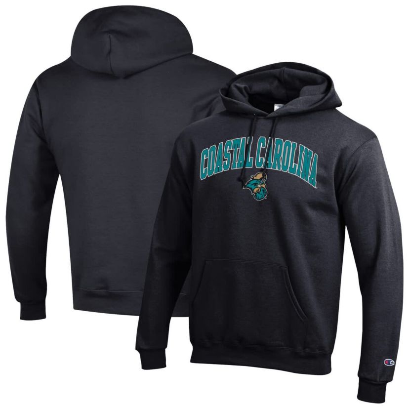 NCAA Coastal Carolina Chanticleers Arch Over Logo Pullover Hoodie