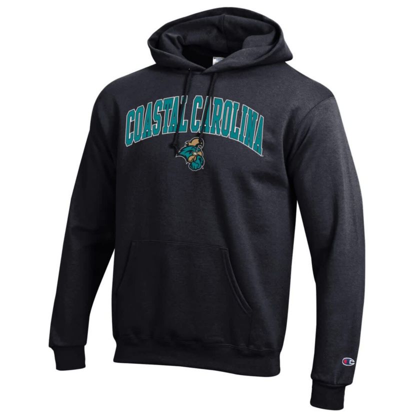 NCAA Coastal Carolina Chanticleers Arch Over Logo Pullover Hoodie