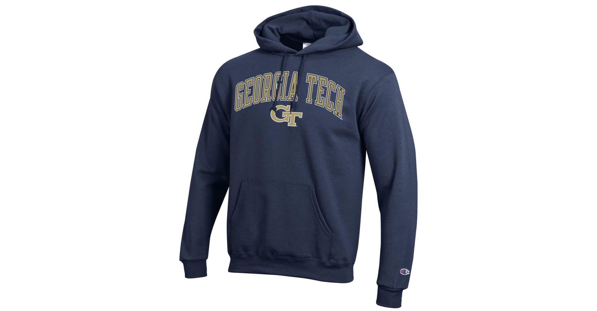 Georgia Tech Yellow Jackets NCAA Georgia Tech Jackets Arch Over Logo Pullover Hoodie