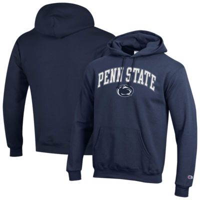 Champion Men's NCAA Penn State Nittany Lions Arched Logo Fleece Pullover Hoodie, Navy Blue, XL