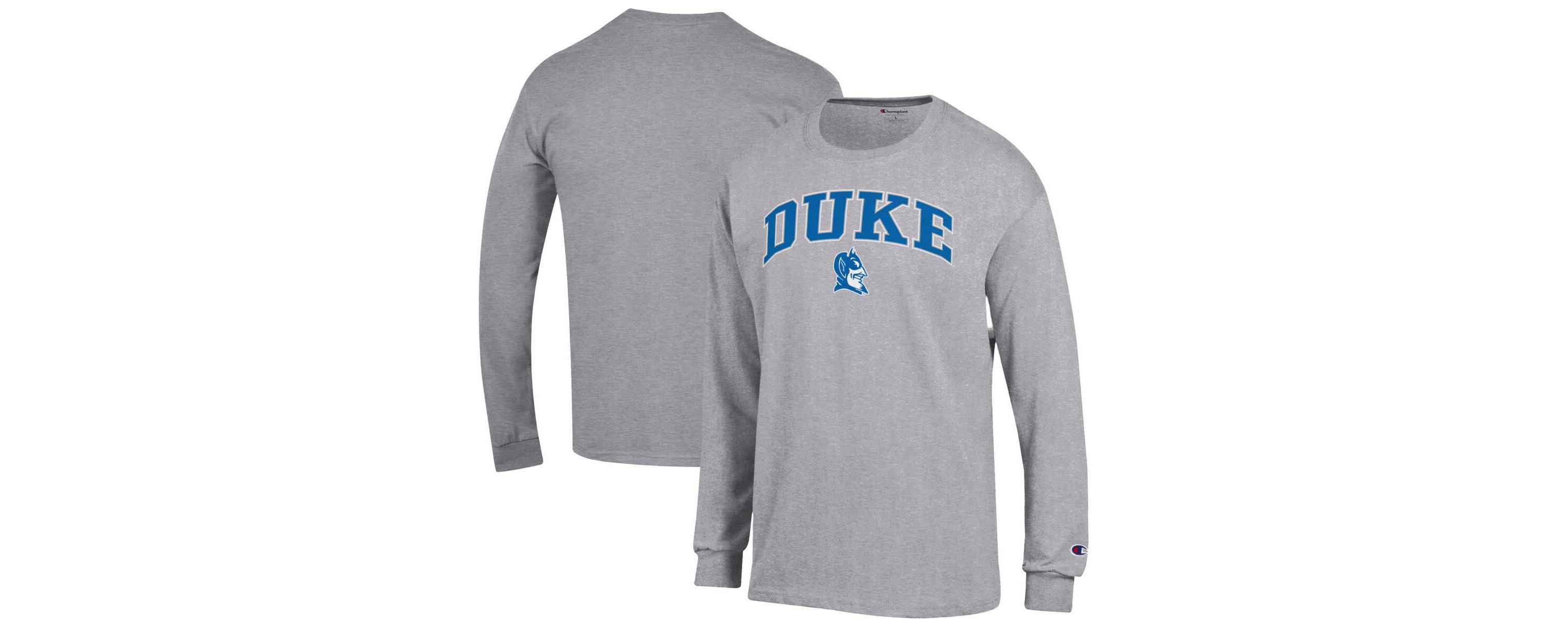 Duke Blue Devils NCAA Duke Devils Arch Over Logo Long Sleeve T-Shirt