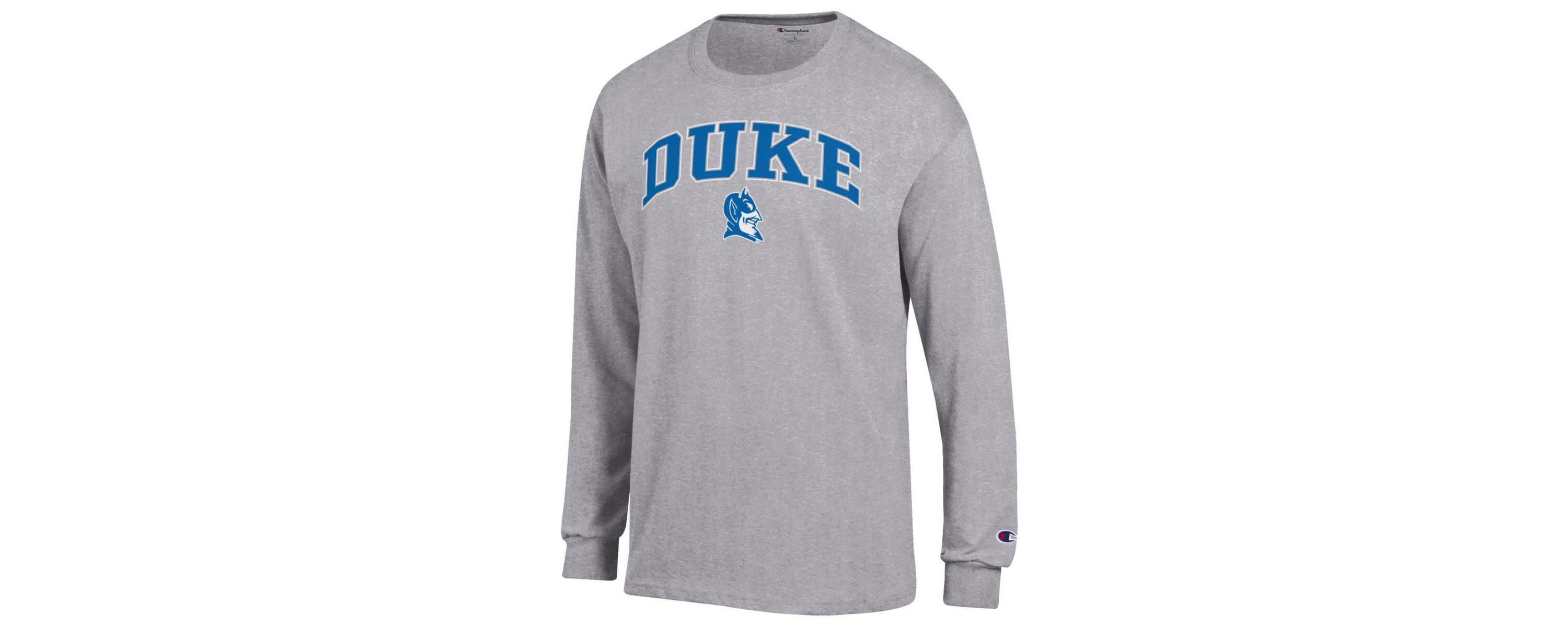 Duke Blue Devils NCAA Duke Devils Arch Over Logo Long Sleeve T-Shirt