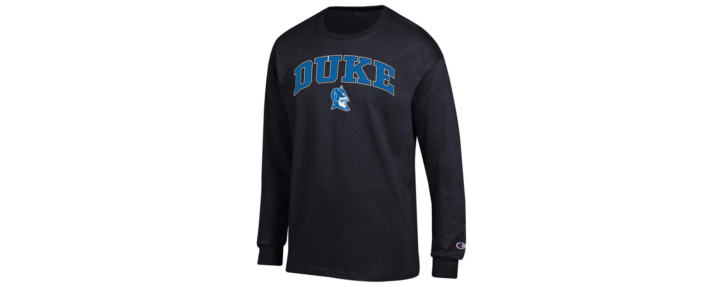 Duke Blue Devils NCAA Duke Devils Arch Over Logo Long Sleeve T-Shirt
