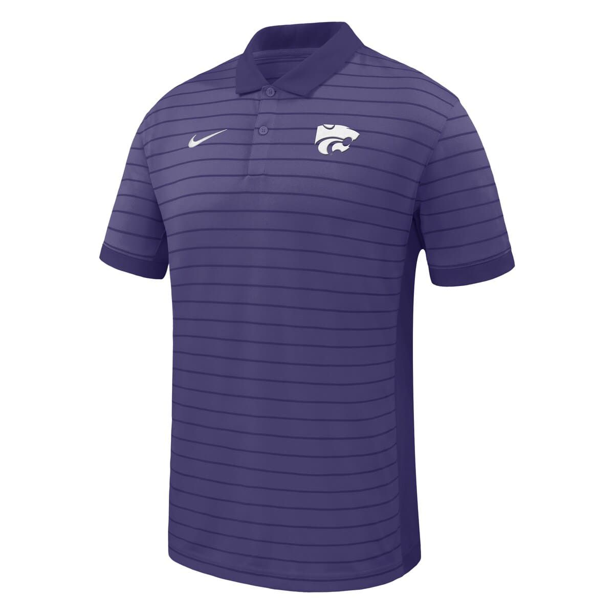 NCAA Nike Kansas State Wildcats 2025 Early Season Coaches Sideline Victory Stripe Performance Polo