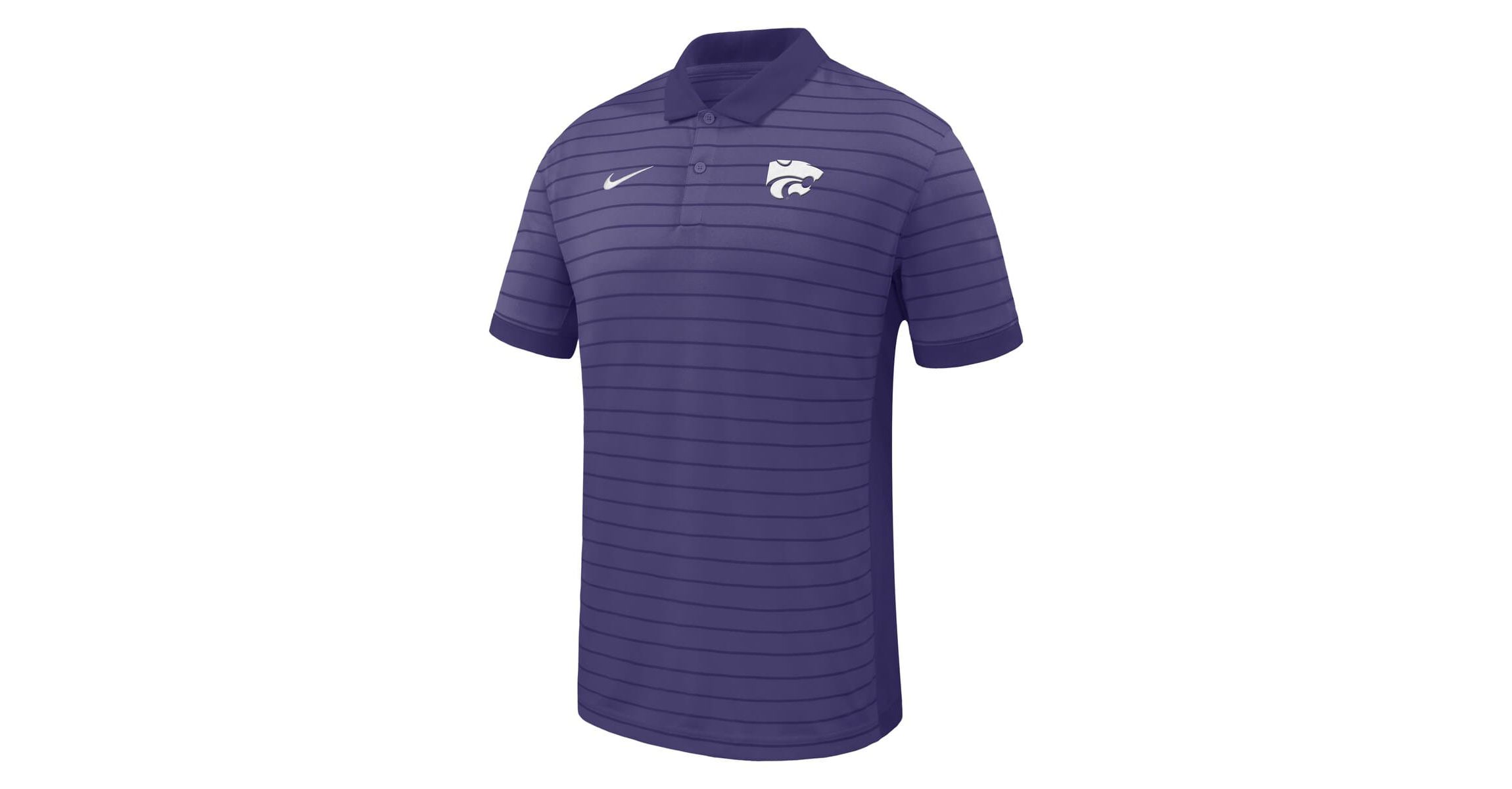 NCAA Nike Kansas State Wildcats 2025 Early Season Coaches Sideline Victory Stripe Performance Polo