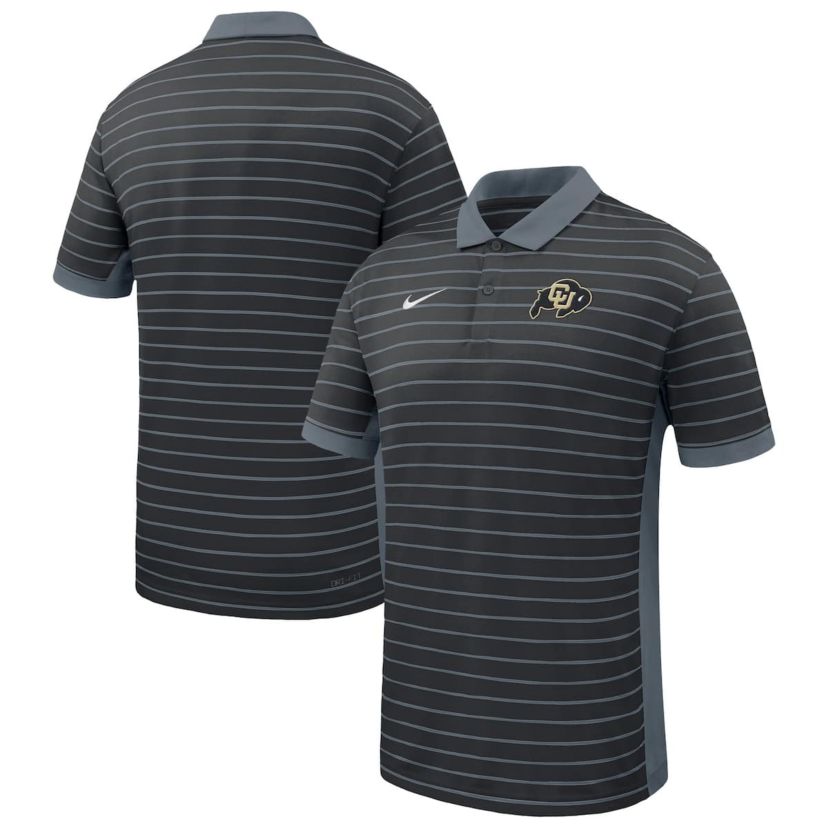 NCAA Nike Colorado Buffaloes 2025 Early Season Coaches Sideline Victory Stripe Performance Polo