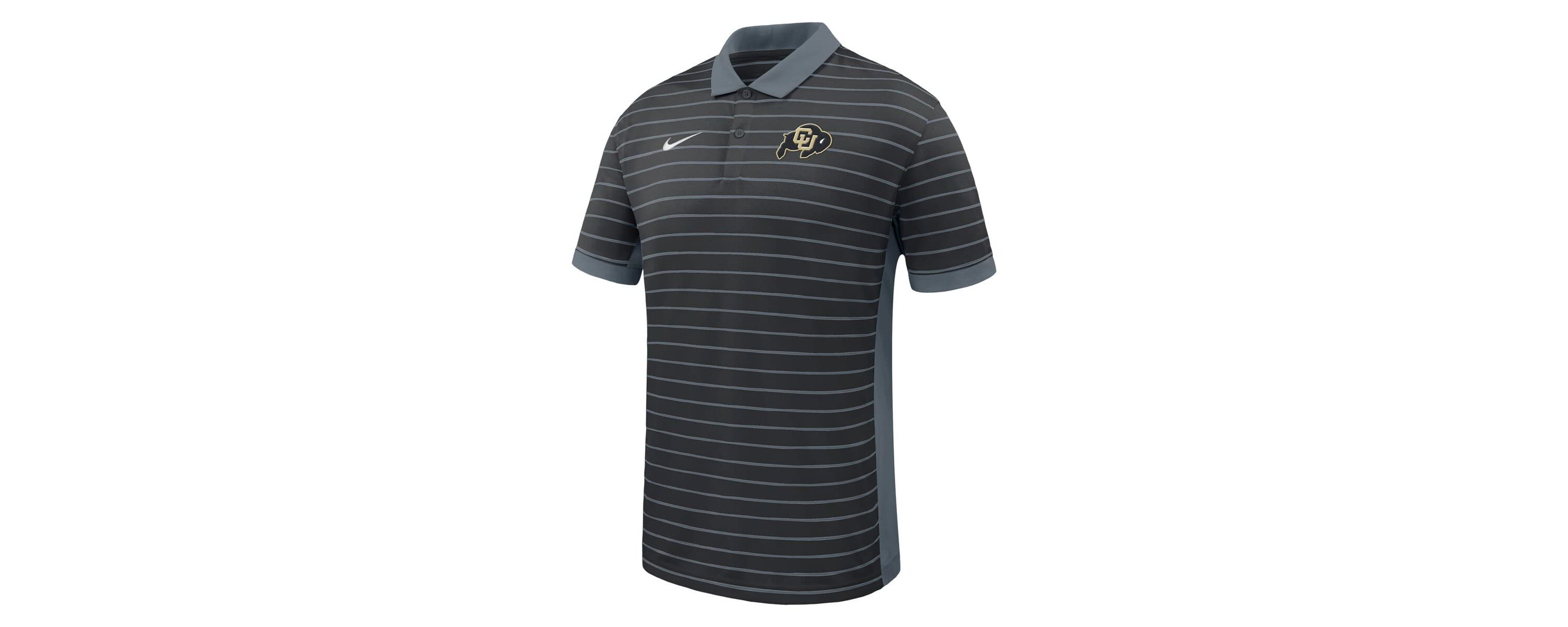 NCAA Nike Colorado Buffaloes 2025 Early Season Coaches Sideline Victory Stripe Performance Polo