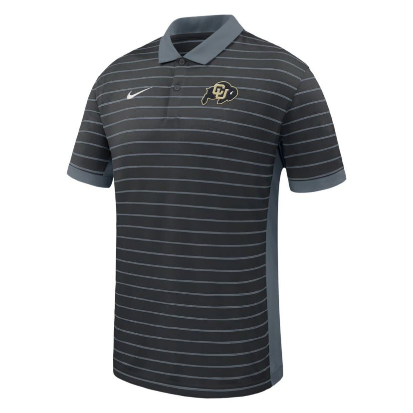 NCAA Nike Colorado Buffaloes 2025 Early Season Coaches Sideline Victory Stripe Performance Polo