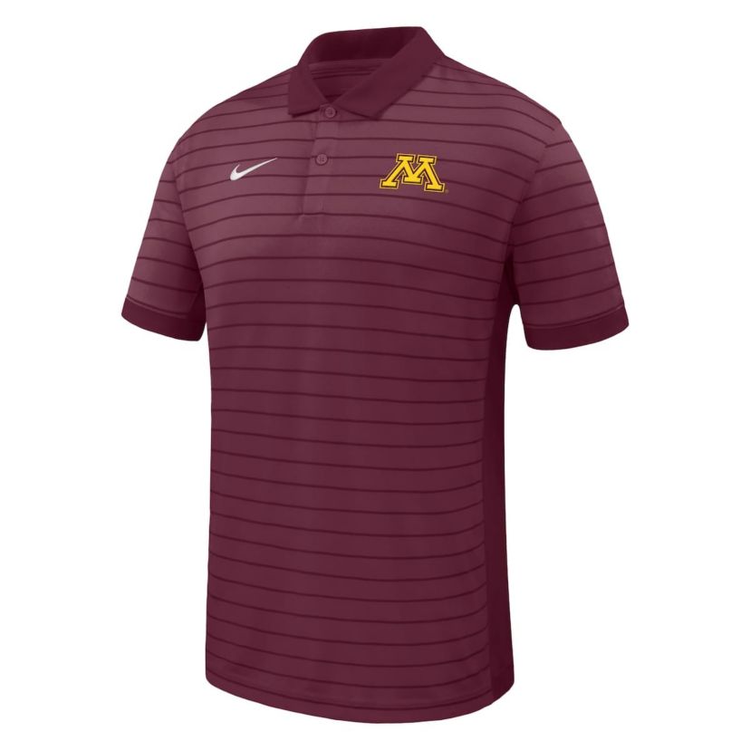 NCAA Nike Minnesota Golden Gophers 2025 Early Season Coaches Sideline Victory Stripe Performance Polo