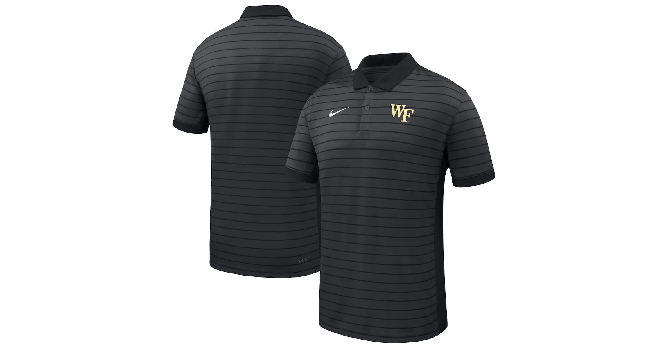 NCAA Nike Wake Forest Demon Deacons 2025 Early Season Coaches Sideline Victory Stripe Performance Polo