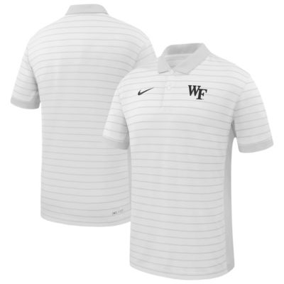 Men's NCAA Nike Wake Forest Demon Deacons 2025 Early Season Coaches Sideline Victory Stripe Performance Polo