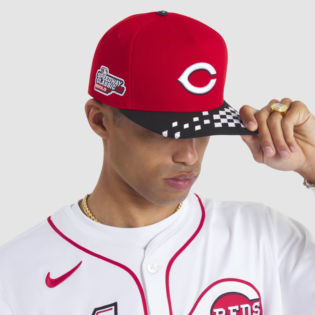 New Era MLB Red/Black Cincinnati Reds 2025 MLB Speedway Classic A-Frame ...