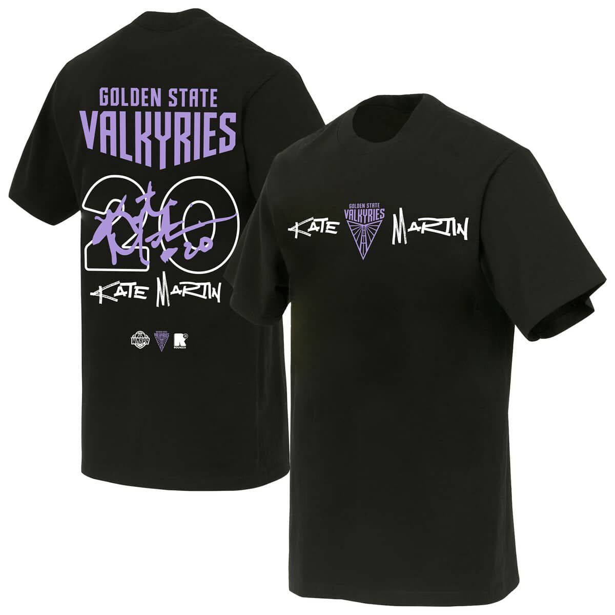WNBA Unisex Kate Martin Golden State Valkyries Launch Name & Number T-Shirt