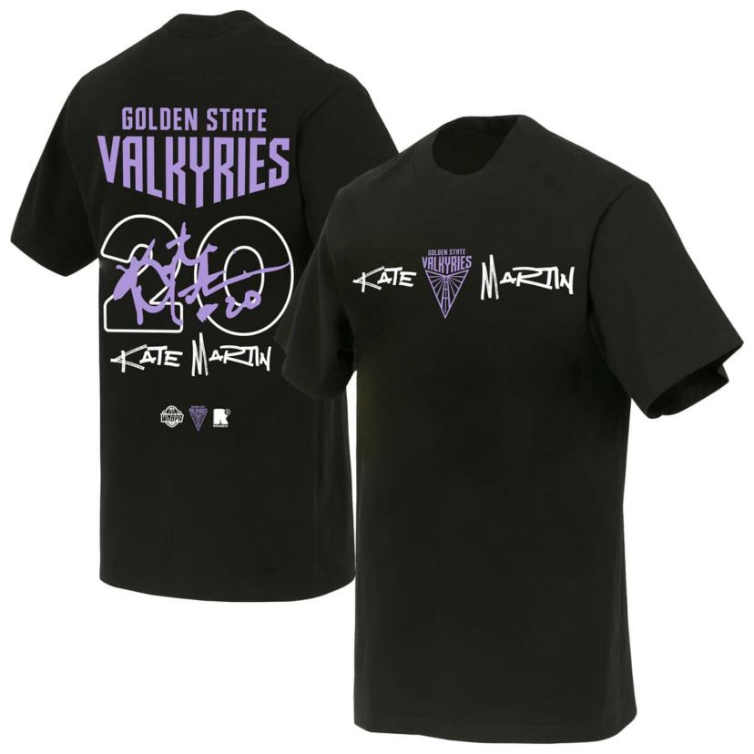 WNBA Unisex Kate Martin Golden State Valkyries Launch Name & Number T-Shirt