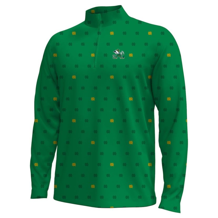 NCAA Under Armour Notre Dame Fighting Irish Gameday Armourfuse Half-Zip Top