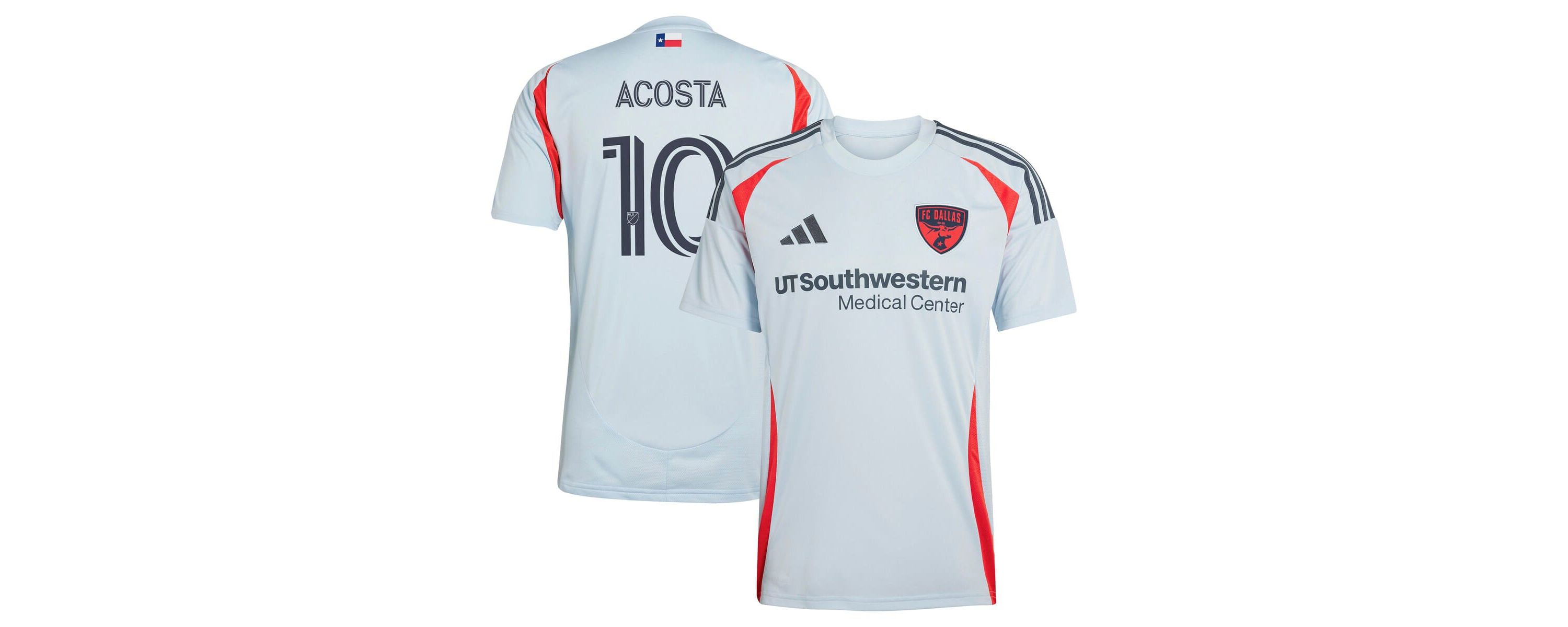 MLS Luciano Acosta Light FC Dallas 2025 The Inferno Kit Replica Player Jersey