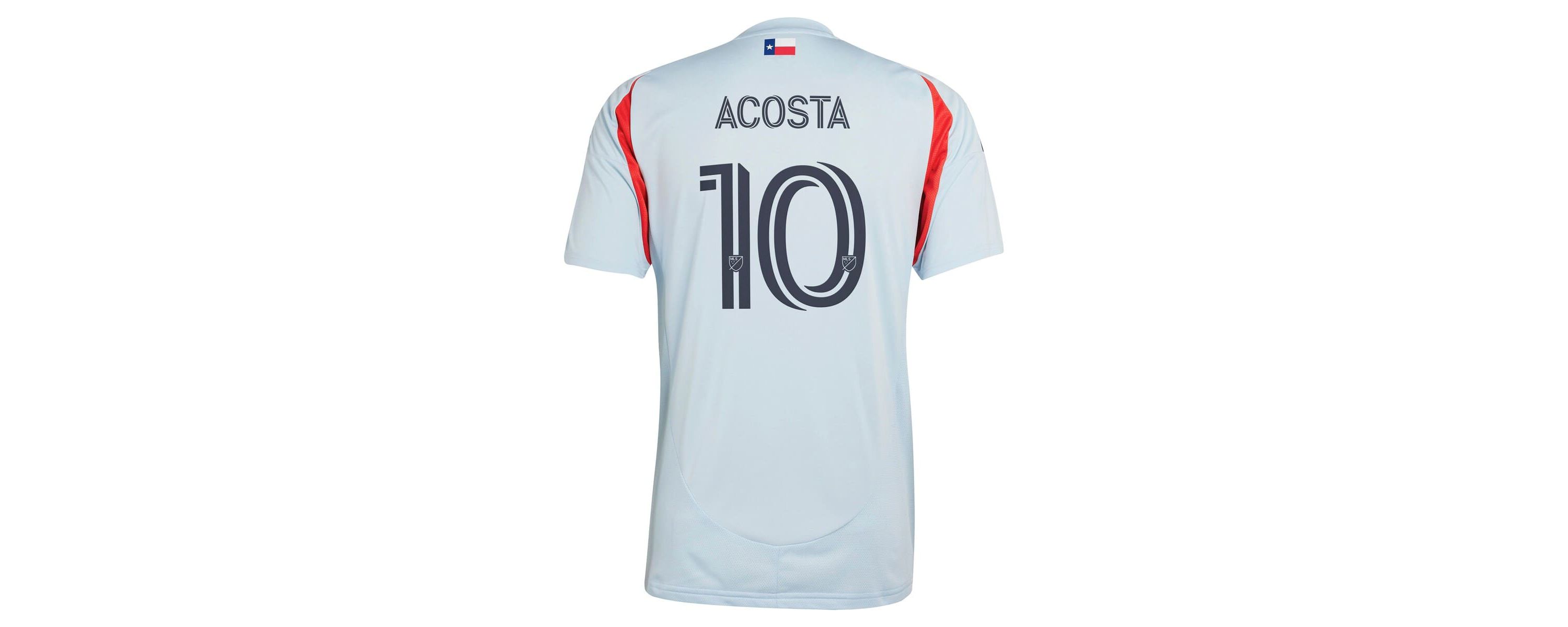 MLS Luciano Acosta Light FC Dallas 2025 The Inferno Kit Replica Player Jersey