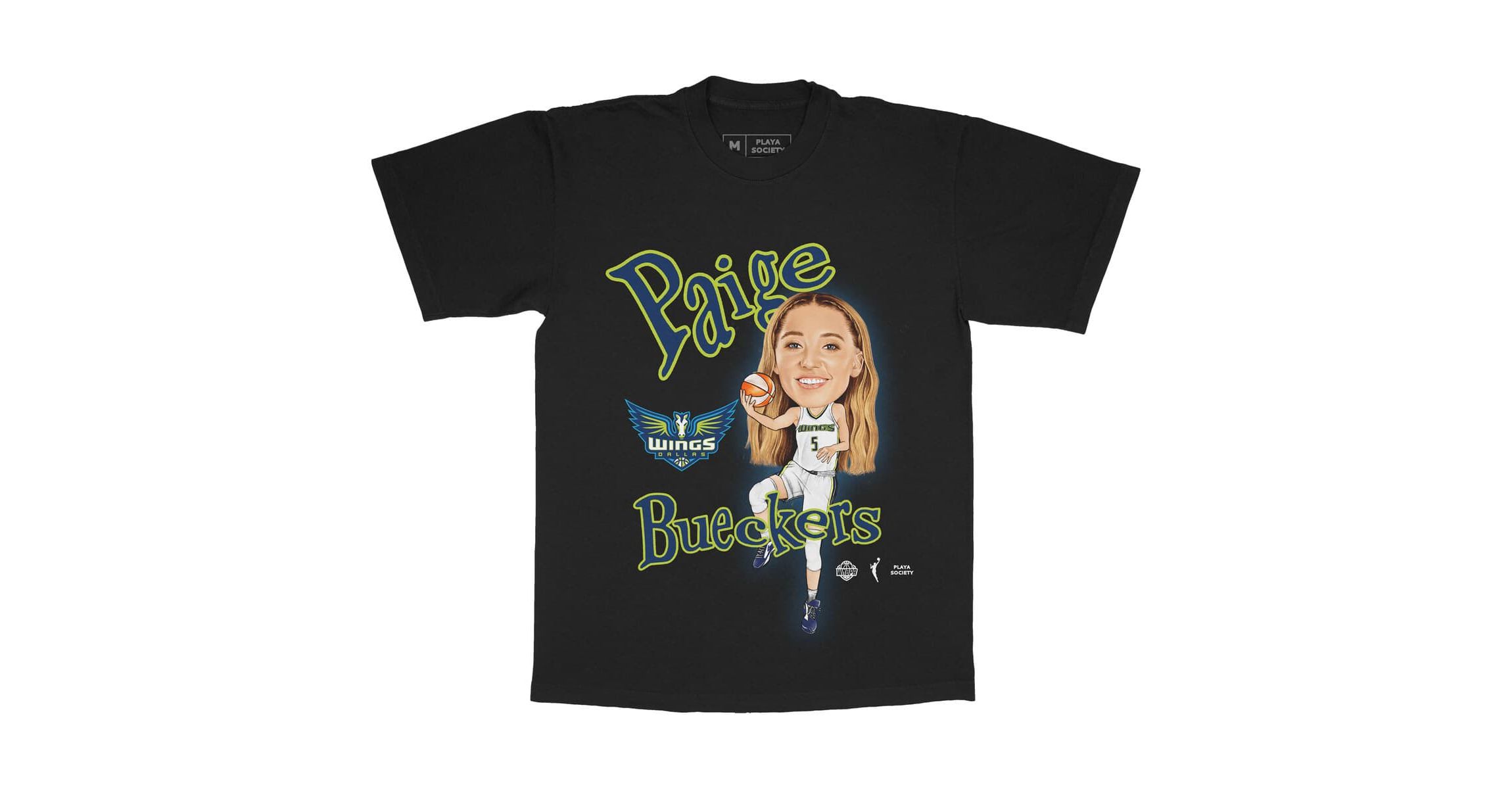 WNBA Unisex Paige Bueckers Dallas Wings Sketch T-Shirt