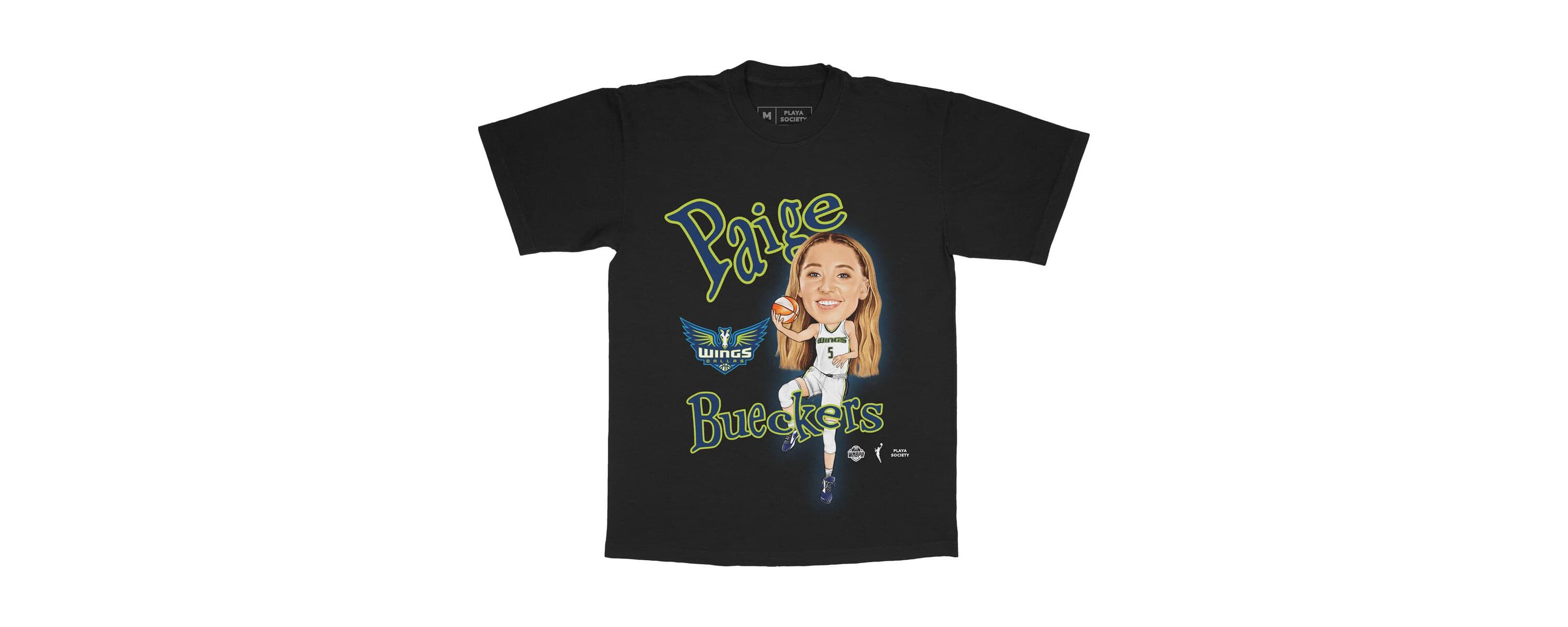 WNBA Unisex Paige Bueckers Dallas Wings Sketch T-Shirt