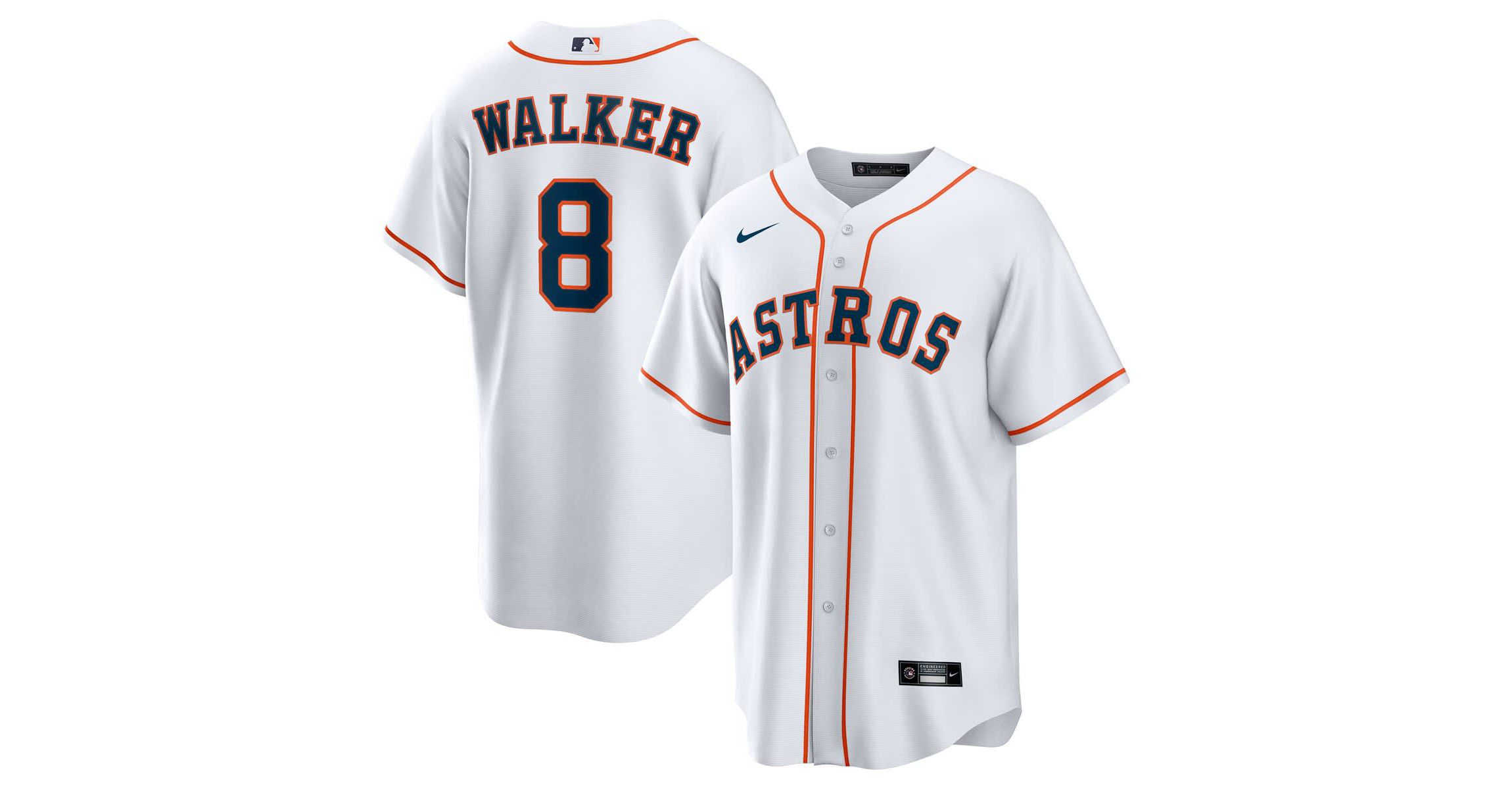 MLB Nike Christian Walker Houston Astros Home Replica Jersey