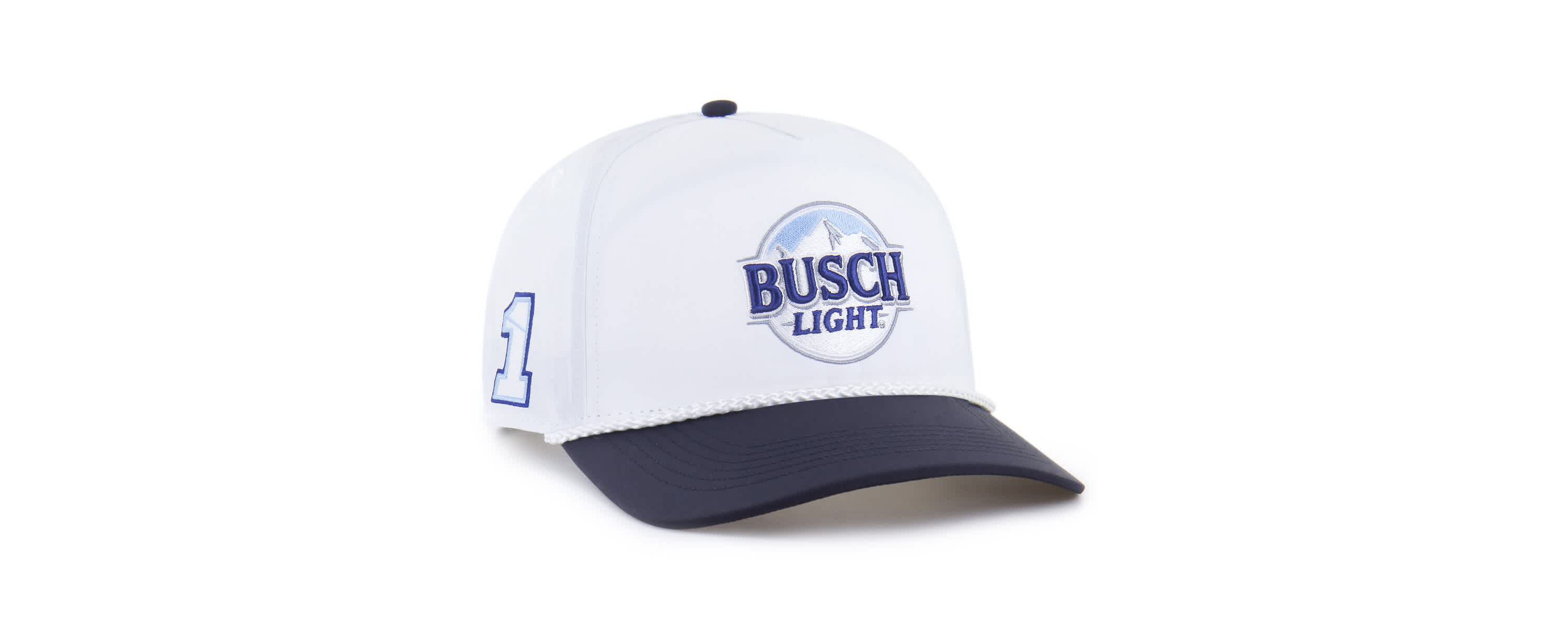 NASCAR White/Navy Ross Chastain brrr° Busch Light Rope Hitch Adjustable Hat
