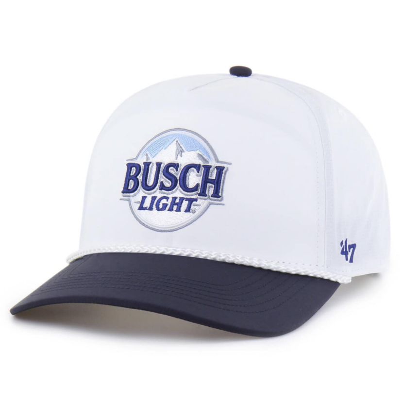 NASCAR White/Navy Ross Chastain brrr° Busch Light Rope Hitch Adjustable Hat