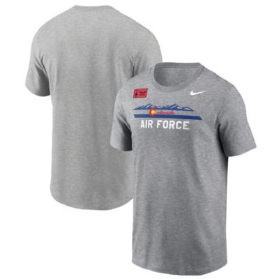 Men's NCAA Nike Air Force Falcons APLS Fighting Falcon Collection Rivalry T-Shirt, Gray, 2XL